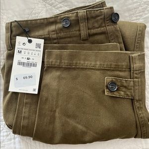 ZARA army green trousers